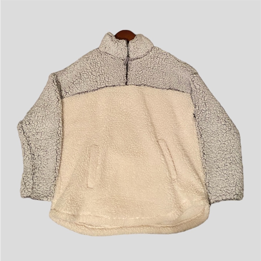 medium sherpa quarter zip